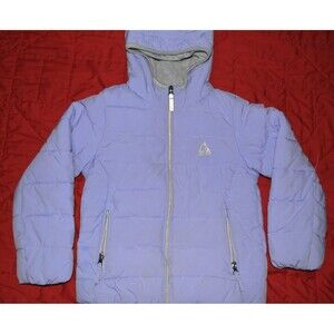 Gerry Kids Puffer Jacket Coat Girls Size 6 Purple Hooded Zip Up Winter Warm